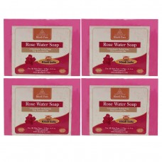 Khadi Pure Herbal Rose Water Soap - 125g (Set of 4)